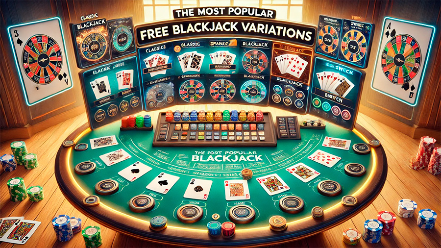 The Most Popular Free Blackjack Variations